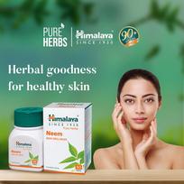 Himalaya Wellness Neem, 60 Tablet | Pure Herbs for Skin Wellness (Pack of 2)