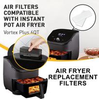 Air Fryer Replacement Filters Air Fryer Odor Erase Air Filters Replacement Filtration Sponge Liners 20X For 6QT Baking Oven Food CHINA gray