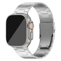 Titano lydinio dirželis skirtas Apple Watch Ultra Band 49mm 26mm Prabangaus dizaino metalinė Link apyrankė Correa iWatch ultra 2 49mm apyrankės For ultra 2 49mm black