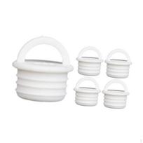 Silikoniniai nutekėjimo kamštukai šluotos kibirams - 5 vnt. pakuotė 27x24mm white