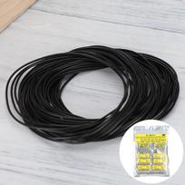 0.5mm Thickness O Ring Set Rubber Sealing Rubber Seal Washers Watch Gaskets  Watch Backs Cover 0.5 black