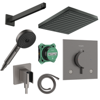 Potinkinė dušo sistema Hansgrohe Pulsify E Brūžintas Juodas Chromas
