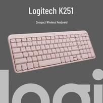 Logitech K251 Wireless Bluetooth 99-Key Compact Keyboard rožinė