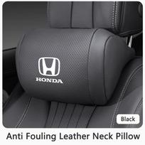 Nappa odos Galvos atramos Automobilio Kvėpuojanti Atminties Putų Kaklo Pagalvė Honda Odyssey Vezel CRZ 5th CRX Pilot Civic FIT CRV Accord HRV juoda