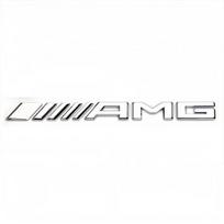 AMG 3D Emblem Sticker Car Trunk Letter decorative Decal For Mercedes Benz AMG W203 W205 W206 W211 W220 W212 W201 W210 W108 W168 BJ1 white