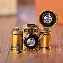 „Blucome Old Style Vintage Camera Sagė“ Krištolinė emaliuota sagė Moterims Vyriškas Paltas Megztinis Šalikas Priedai Papuošalai Suvenyrai black