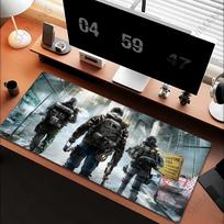 Mouse Pad XXL 900x400mm Large Size Office Desk Protector Mat Survival shooter Tom Clancy's The Division 2 Mouse Pad Desk mat 30cmx80cm(11.8x31.5inch) gray