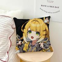 ZZZ Ju Fufu Ju Fufu Zenless Zone Zero pagalvės užvalkalas minkštas Pagalvės užvalkalas sofai svetainei namų biurui Dekoratyviniai apsauginiai užvalkalai 30x30CM(12x12in) yellow
