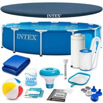 Karkasinis sodo baseinas Intex 28212 366 x 76 cm su siurbliu ir priedais