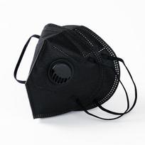 10 vnt/komplektas Neaustinis audinys Kn95 kaukė kvėpavimo vožtuvas Penkių sluoksnių vienkartinis pakabinamas nuo lašelių with breathing valve 10 pcs juoda