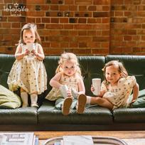 LELE JOVE Nordic Tulip Jacquard Cotton Baby Romper 80 brown