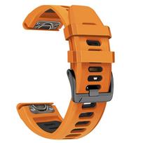 Klasikinė 22 mm 26 mm silikoninė apyrankė, skirta Garmin Fenix ​​7X 7 6X 6 Pro 5X 5 Plus 3HR išmaniojo laikrodžio apyrankė Epix Pro Gen 2 51 mm 47 mm 945 955 Epix Pro Gen2 (51mm) orange