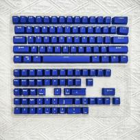 114 Keys Emerald Doule Shot PBT Keycaps Translucent Pudding Keycaps RGB Backlit OEM Profile for Gaming Keyboard MX Switches blue