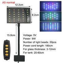 USB Aquarium LED Light Full Spectrum Aquatic Plant Grow Lamp Fish Tank Adjustable Brightness Dimmable Timed 360° Rotatable Light blue