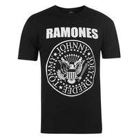 Ramones TShirt Presidential Seal Band Official Black New L white