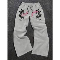 Spring and Autumn Men's Drawstring Loose Casual Sports Pants Suitable for Outdoor and Family Leisure in Spring and Autumn L pilka