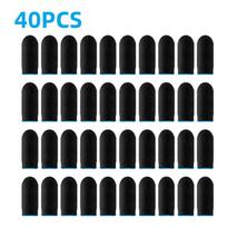Finger Sleeve Mobile Game Fingertip Gloves Dualcolor Touchscreen  Thumb Covers Anti-slip Breathable Sensitive Touch Screen Glove black