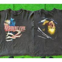 Double Sided Printed T shirt, Resident Evil 2 Summer New Retro Casual Unisex Fashionable Y2K T shirt 130 green