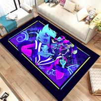 Helluva Boss Blitzo Suaugusiųjų Animacinis Komiksų Plotas Kilimėlis, Kilimas Namų Svetainei Miegamajam Sofai Durų Kilimėlis Dekoras, Neslystantis Grindų Kilimėlis 40x60cm(15x23in) blue