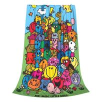Ponas M-Men Animacinis Mažoji M-Panelė Flaneliniai pledai Laiminga saulė Madingas lovatiesės pledas lovai, poilsio zonai 125*100cm Kilimo gabalas Minkštas Size: 75*100cm, Weight: 230 GSM