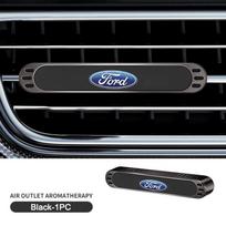 Aukščiausios kokybės automobilio kvapo difuzorius, tvirtinamas prie oro išleidimo angos, automobilio gaiviklis, aromaterapijos difuzorius, skirtas Ford Fiesta Kuga Edge F150 Mustang, lipdukas black
