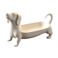 PLA Material Storage Box Dachshund Jewelry Tray, Decorative Organizer for Rings Earrings And Keys, Office Desk Stationery Holder Cute Resin balta