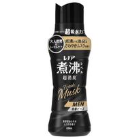 Lenor Boiling Level Ultra Deodorizing Antibacterial Beads for Fresh Clean Musk Use with Fabric Softener for Effects Men, Musk, Scent, 420mL, black