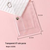New A7 Laser Starry River Binder: DIY Idol Merchandise Collection & Journal Pouch beige
