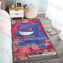 15 dydžių Gengar Pokémon kortų rašto kilimai svetainei, miegamajam, sofai, grindų kilimėlis Neslystantys kilimai Vaikų kambariui, žaidimų kilimėlis, dovanos 60cm x 90cm