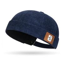 Velvetinė kepurė be snapelio vyrams ir moterims, vienspalvė, retro kepurė-kaušas, reguliuojama, kepurė-šalmas, gatvės stiliaus, hip-hop kepurės black