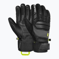 Slidinėjimo pirštinės Reusch Profi SL black/dark granite/safety yellow