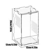 Jumping Spider Enclosure Kit Clear Terrarium Box With Magnetic Door Acrylic Jumping Spider Enclosure For Mantis Reptile Snake gryna