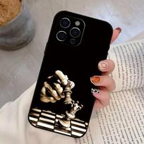 Competitive Chess Game Phone Case For iPhone 17, 16,15,14,13,12,11 Plus,Pro Max, Others Soft Black Cover iPhone16e gray