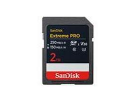 SANDISK Extreme PRO SDXC UHS-I Card 2TB Up to 250MB/s read speed and 150MB/s write speed