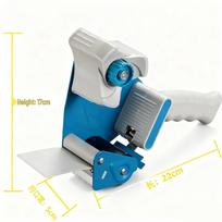 Handheld Carton Sealer Tape Cutter Tool for Packaging and Sealing gray