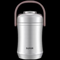 SUPOR 3-Layer Stainless Steel Vacuum Insulated Lunch Box gray