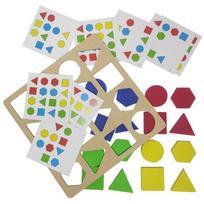 Toys DIY Educational EVA Geometric Shapes Foam Puzzle Learning for Thinking Training Toy Puzzles Montessori Games Kids Children beige