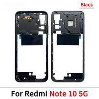 For Xiaomi Redmi Note 12S 12 Pro 5G / Redmi Note 10 5G Middle Frame Front Bezel Back Housing Middl Plate Replacement Parts Note 10 5G Black gray