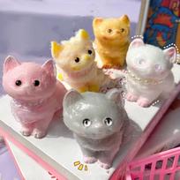 Squishy Kawaii Black Cat Persian Cat Fidgety Toys Girl Birthday Cute Gifts Kids Fingertip Toys Stress Relief Toys Ornaments Pets white