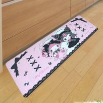 Sanrio My Melody Kuromi PVC Kitchen Mat 45 x 120cm Vinyl PVC Cushion Interior Mat Water-repellent SB-689-S gray
