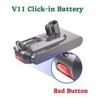 Battery for Dyson Cordless Vacuum Cleaner V11 Absolute Extra V11 Absolute V11 Animal V11-SV14,V11-SV15 Battery 25.5V 6000mAh Click in-8000mAh gray