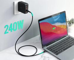 Aukey Usb-c Pd 240w 5a 1m silikoninis kabelis