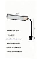 Aquarium Eco Light: Full Spectrum Clip-On Grow Light for Aquatic Plants white