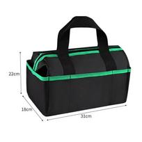 Multi-Pocket Toolbox Organizer Heavy Duty Tool Storage Electrician Tool Bag  Workshop 31x18x22cm black