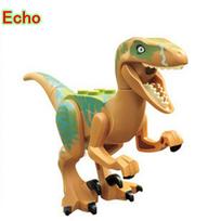 Fiksuojantys kaladėlės Juros periodo dinozaurai Tyrannosaurus Rex Wyvern Velociraptor Stegosaurus Statybos žaislai Idealiai tinka vaikams Dinozauras