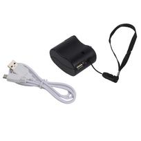 USB maitinamas rankinio alkūno generatorius mobiliesiems telefonams, kelionėms, lauko naudojimui juoda