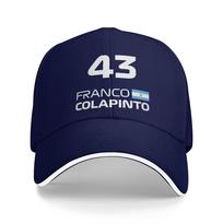 Lenktynių Colapinto Franco FC43 Saulės Beisbolo Kepuraitė Vasarinė Vyriška Individualus Logotipas Hip Hop Kepurės Reguliuojama Atsitiktinė Žygio Žvejybos Snapback Kepuraitė One Size blue