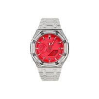 CASIO Unisex 44mm Red Watch GA-2100-4A(Watch1--) red