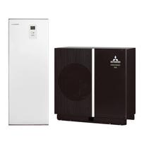 Šilumos siurblys oras-vanduo Mitsubishi Heavy Industries Hydrolution EZY All-in-one 10 kW, su integruota 180 l talpa, HMM100 / FDCM100VNX-P
