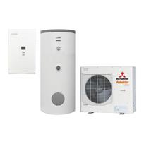 Šilumos siurblys oras-vanduo Mitsubishi Heavy Industries Hydrolution Hydrobox 10 kW, su 300 l talpa, HMS100-W / FDCW100VNX-A / PT300